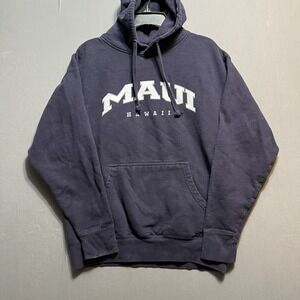 Y2K Maui Hawaii Hoodie Sweatshirt XL Black Smart Blanks